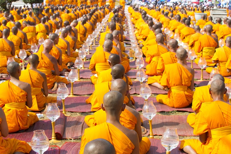 Boeddhistische monniken in Chiang Rai - Thailand